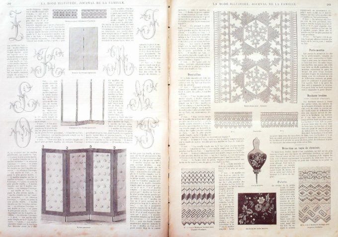 Journal Mode illustrée 1886 # 36 Robes en faille & étamine