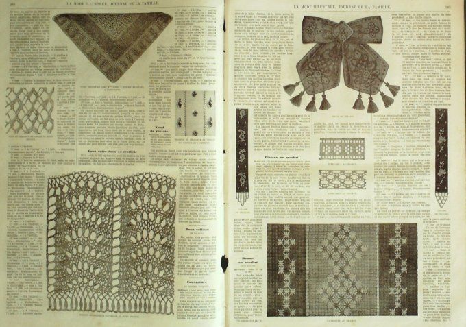 Journal Mode illustrée 1865 # 36 Corsage de cachemire