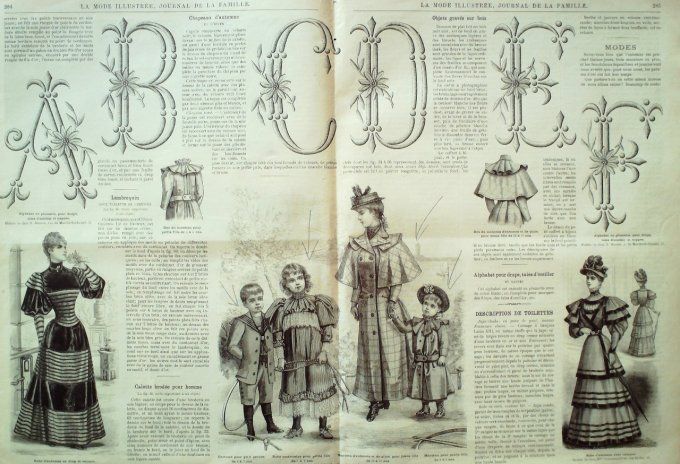 Journal Mode illustrée 1893 # 36 Paletot & robe jupon