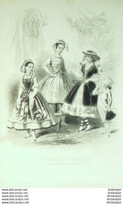 Journal de Demoiselles 1863 # 01b Travestissements