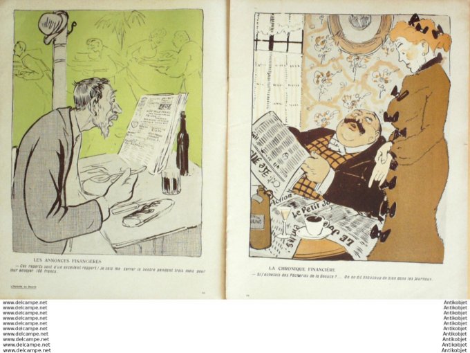 L'Assiette au beurre 1908 # 367 Les gogos ou la rochette surprise Grandjouan