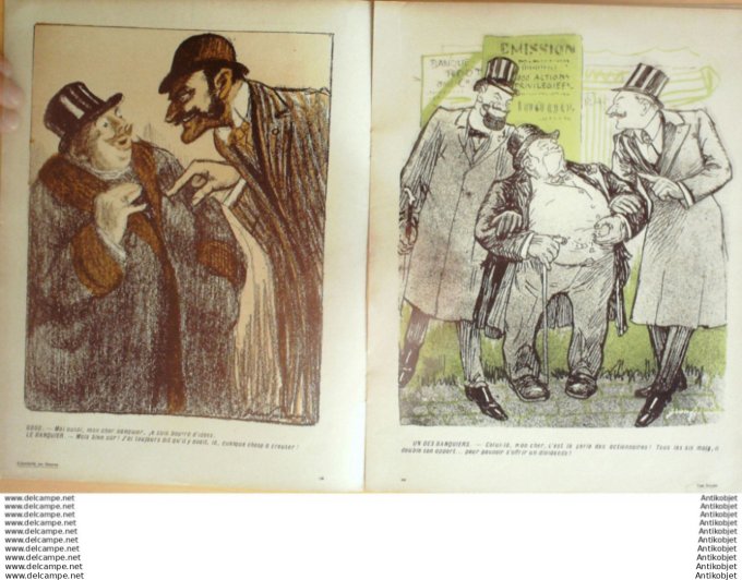 L'Assiette au beurre 1908 # 367 Les gogos ou la rochette surprise Grandjouan