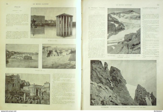 Le Monde illustré 1900 n°2281 Chine Petang Pékin Tien-Tsin Rome Mont-Perdu (65) Gerardmer (88)