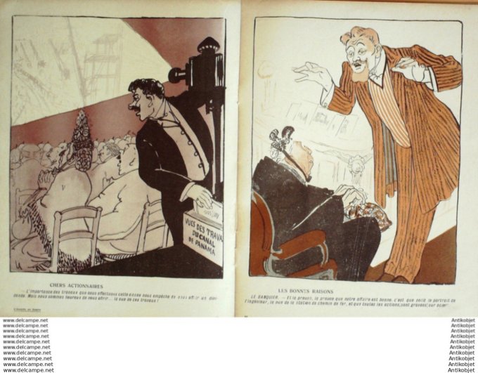 L'Assiette au beurre 1908 # 367 Les gogos ou la rochette surprise Grandjouan