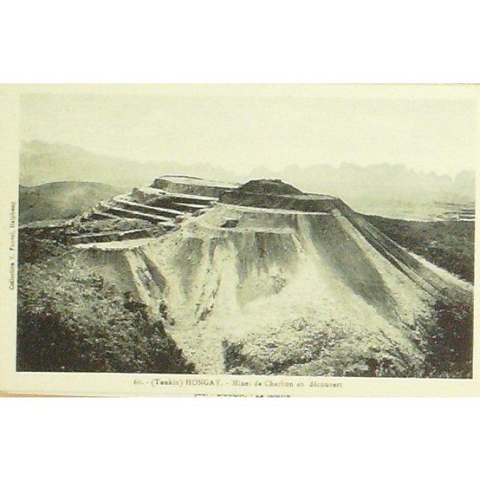 Cpa Chine Tonkin Hongay Mines De Charbon 1920