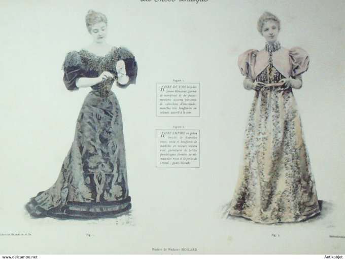 La Mode pratique 1893 # 01 Robes soie et Empire