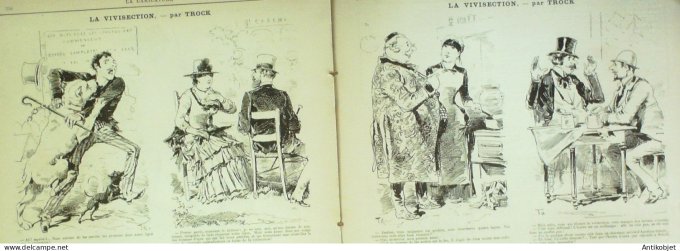 La Caricature 1883 #189 Colonel Ramollot et le divorce Draner Noris Jules Claretie Robida