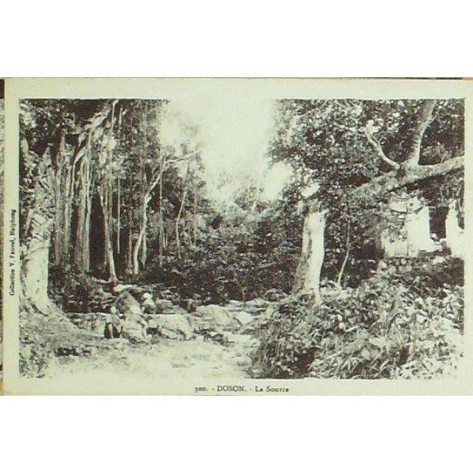 Cpa Chine Tonkin Doson La Source 1920
