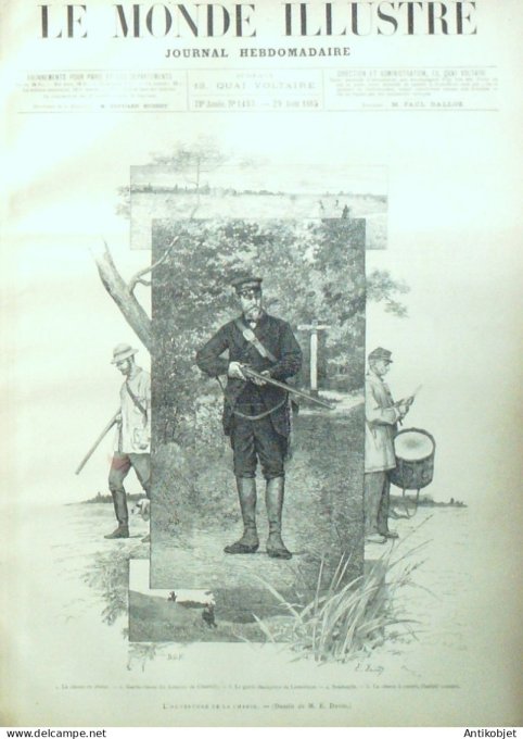 Le Monde illustré 1885 n°1483 Boulogne-sur-Mer (62) Le Mans (72) Coulaines