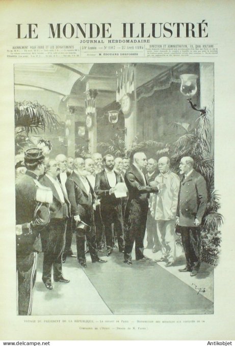 Le Monde illustré 1895 n°1987 Bolbec Havre (76) régates Chalons (51)