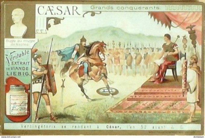 Chromo Liebig Sang  725 Grands Conquerants II (1903)