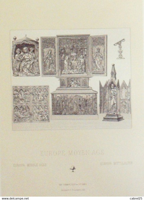 Objet Tabernacle armoire à volets lutrin diptyque