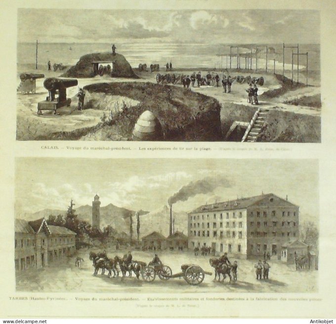 Le Monde illustré 1873 n°854 Espagne Valence Alméria Cartagène Nouvelle Calédonie Nouméa Tarbes (65)