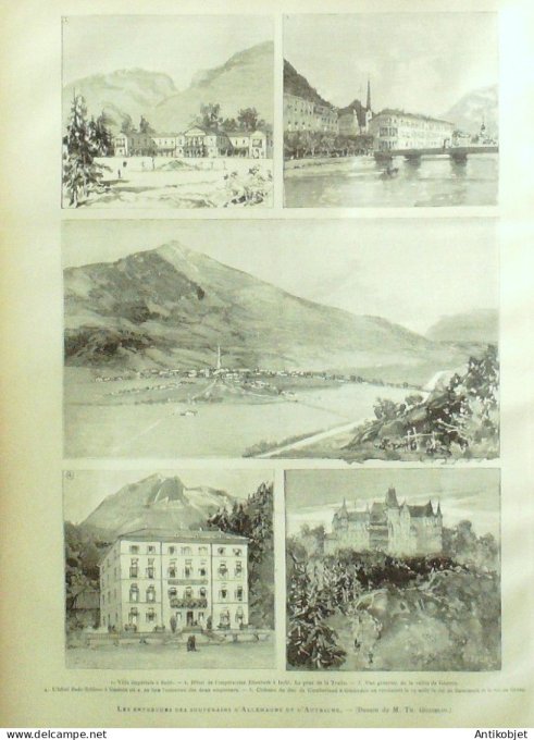 Le Monde illustré 1885 n°1483 Boulogne-sur-Mer (62) Le Mans (72) Coulaines