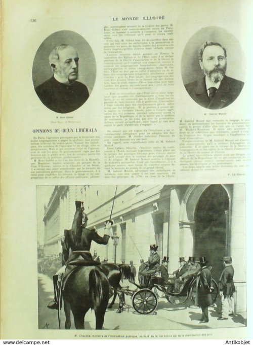 Le Monde illustré 1902 n°2367 Compiègne (60) Venise Campanile Suisse Berne Dole (39)