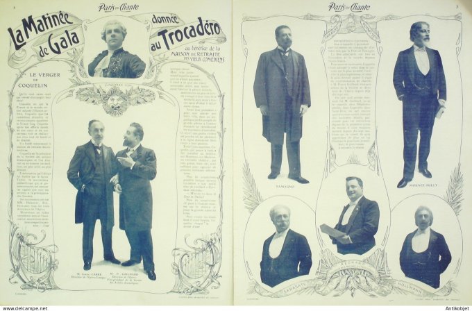 Paris qui chante 1903 #17 Patti Coquelin Chavat-Girier Darey Tamagno Hollmann