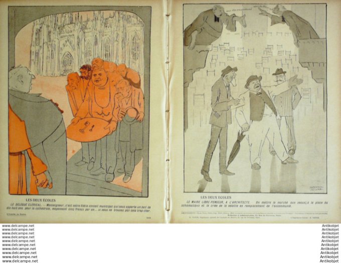 L'Assiette au beurre 1907 # 309 La guerre du Pape Grandjouan