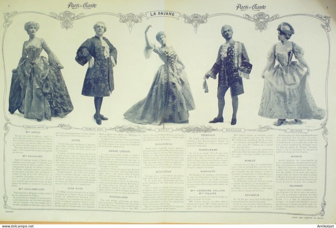 Paris qui chante 1903 #17 Patti Coquelin Chavat-Girier Darey Tamagno Hollmann
