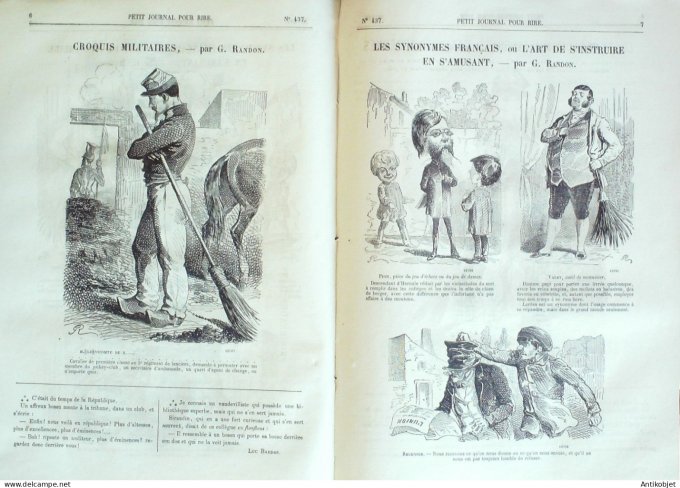 Petit journal pour Rire 1863 # 427 Emotions d'un Debiteur Gripp