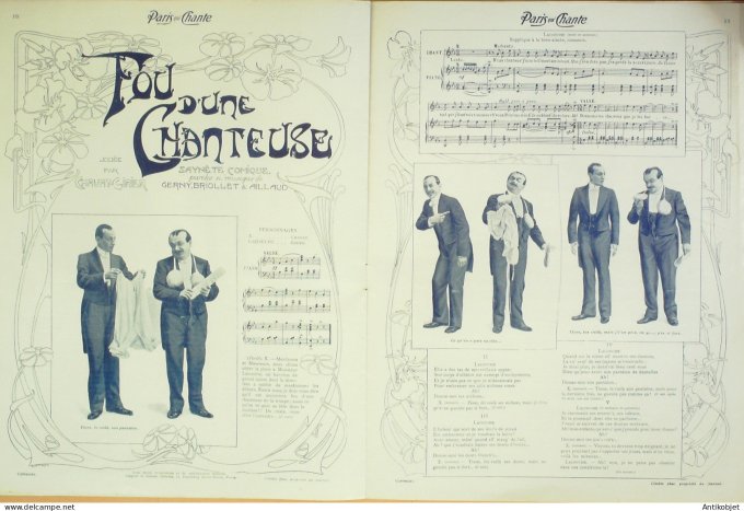 Paris qui chante 1903 #17 Patti Coquelin Chavat-Girier Darey Tamagno Hollmann