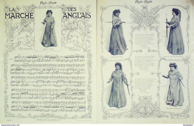 Paris qui chante 1903 #17 Patti Coquelin Chavat-Girier Darey Tamagno Hollmann