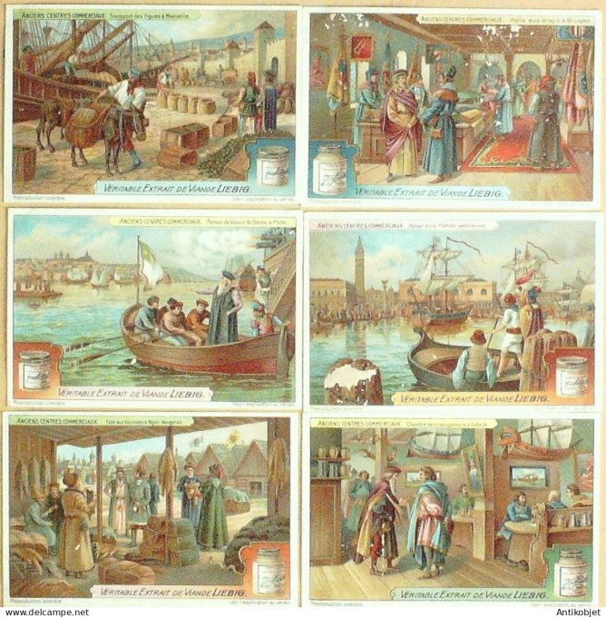 Chromo Liebig Sang 1109 Centres commerciaux (1921)