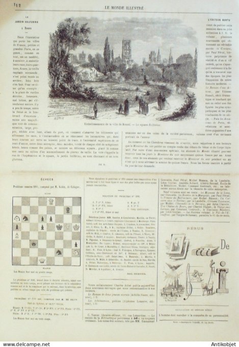 Le Monde illustré 1866 n°462 Chine Pékin tombeau Ming Bœuf Gras cortège Rouen (76)