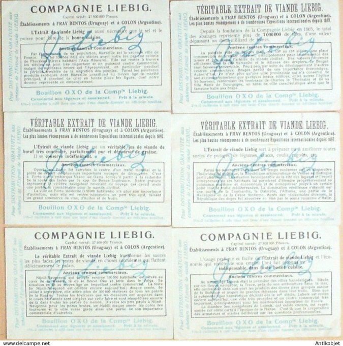 Chromo Liebig Sang 1109 Centres commerciaux (1921)