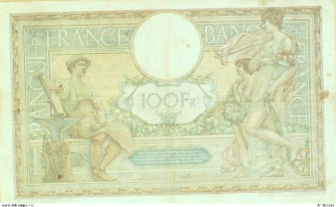 Billet Banque de France 100 francs Luc Olivier Merson C.24=9=1919 TTB
