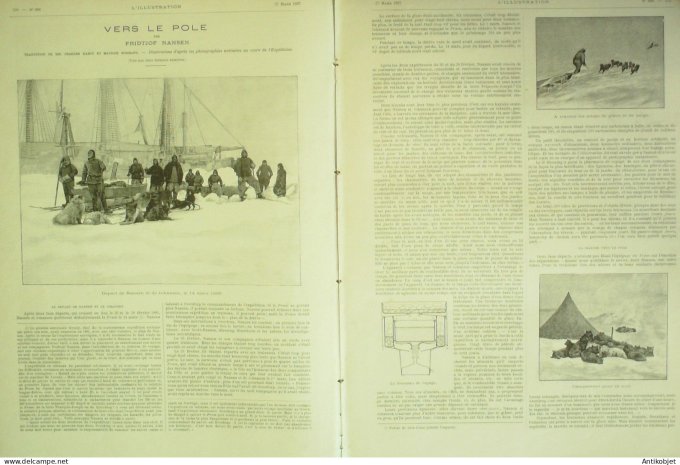 L'illustration 1897 n°2822 Grèce Ligaria Melona Spaniaki Kakodichi Norvège Hummock Nansen