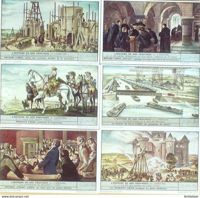 Chromo Liebig Sang 1526 Belgique Limbourg son histoire (1951)