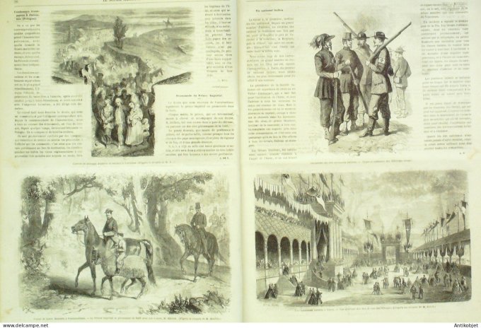 Le Monde illustré 1863 n°326 Pologne Jarroslaw Mexique San-Lorenzo Puebla