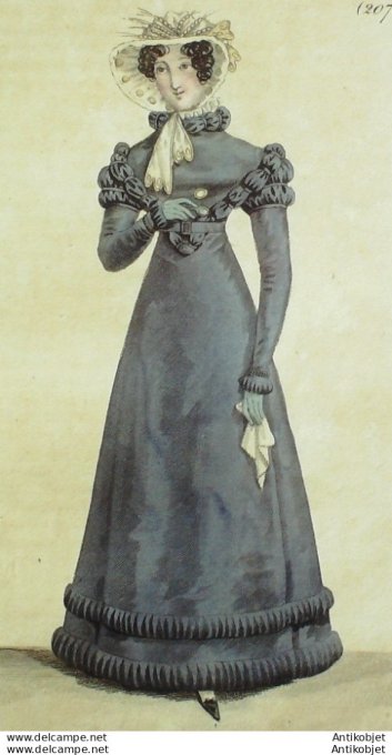 Costume Parisien 1822 # 2073 Robe de gros d'été en pélerine