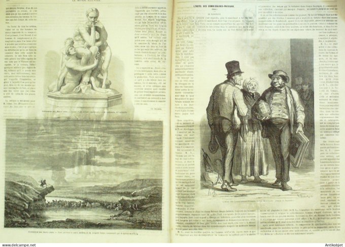 Le Monde illustré 1863 n°326 Pologne Jarroslaw Mexique San-Lorenzo Puebla