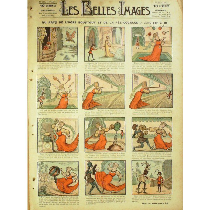 Les belles images 1911 n° 75 OMBRES ANIMEES