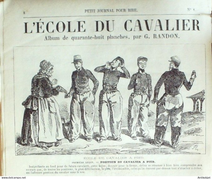 Petit journal pour Rire 1868 #    1 Resultats du jour de l'an Grevin