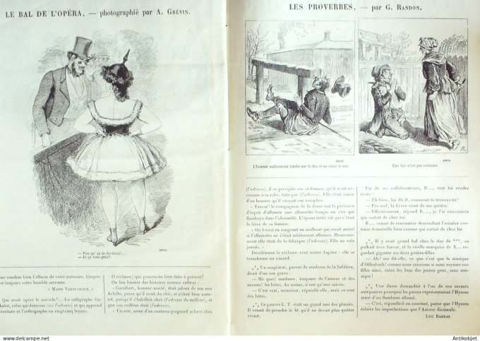 Petit journal pour Rire 1868 #    1 Resultats du jour de l'an Grevin