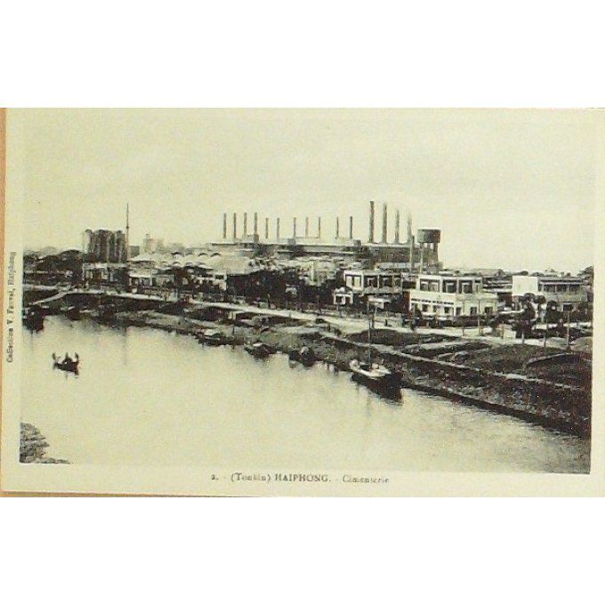 Cpa Chine Tonkin Haiphong Cimenterie 1920