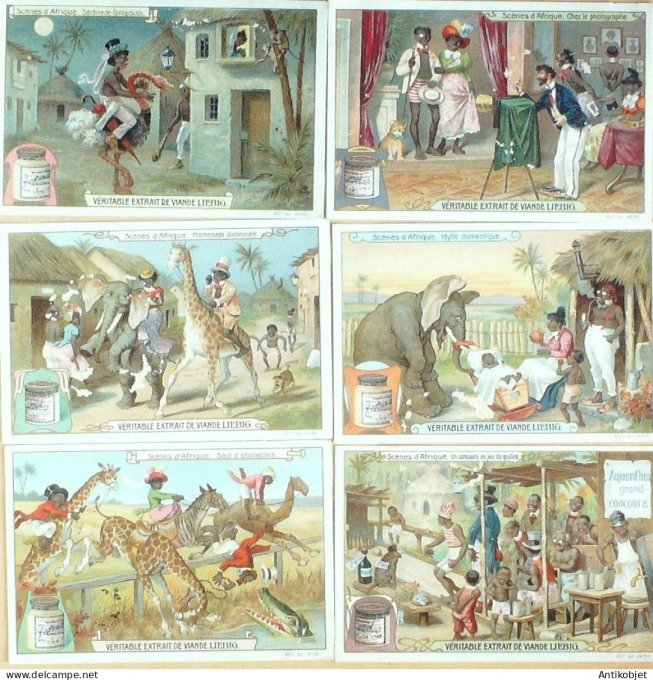 Chromo Liebig Sang  845 Scenes d'Afrique (1906)