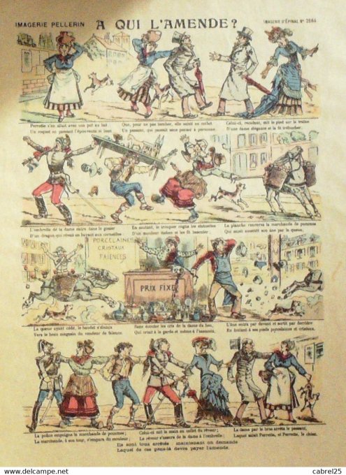 A Qui L'amende (Pellerin d'epinal)