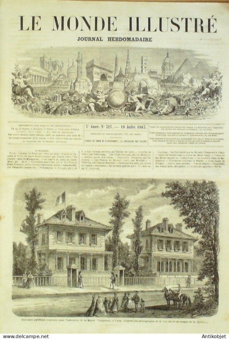 Le Monde illustré 1863 n°327 Madagascar Reine Pologne Varsovie Naples Types