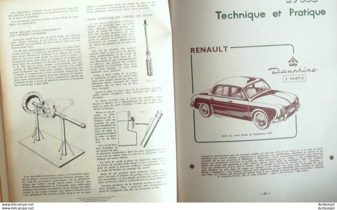 R.T Automobile Renault Dauphine Velam Isetta 136 # 1957
