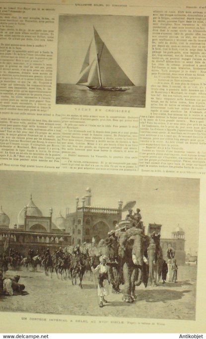 Soleil du Dimanche 1893 n°33 Inde Delhi Lanvollon (22) Lozac'h Hyde Park