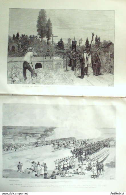 Le Monde illustré 1886 n°1545 Avignon (84)  Barthelasse Espagne Séville Turkménistan Oxus Merv