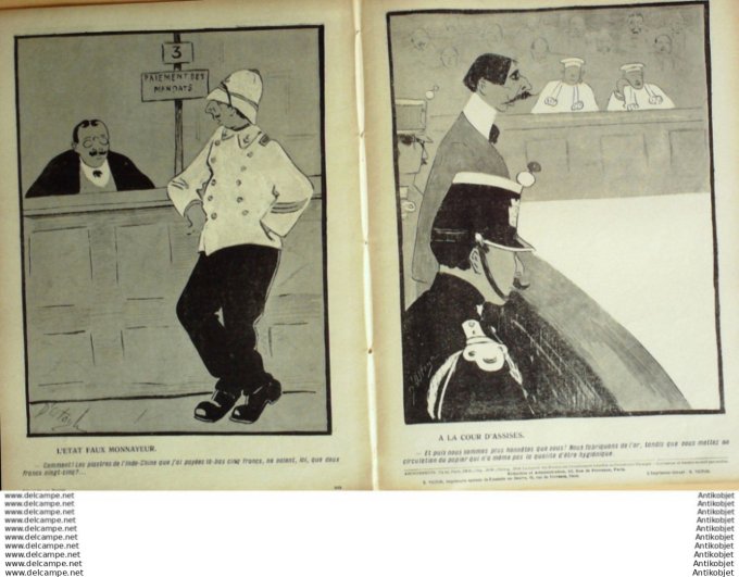 L'Assiette au beurre 1907 # 327 Fausse monnaie Ostoya