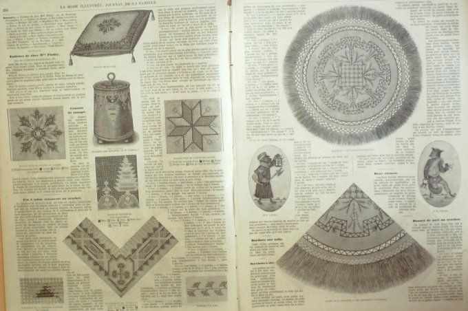 Journal Mode illustrée 1870 # 37 Toillettes de promenade