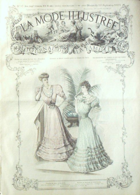 Journal Mode illustrée 1905 # 37 Toilette de dîner