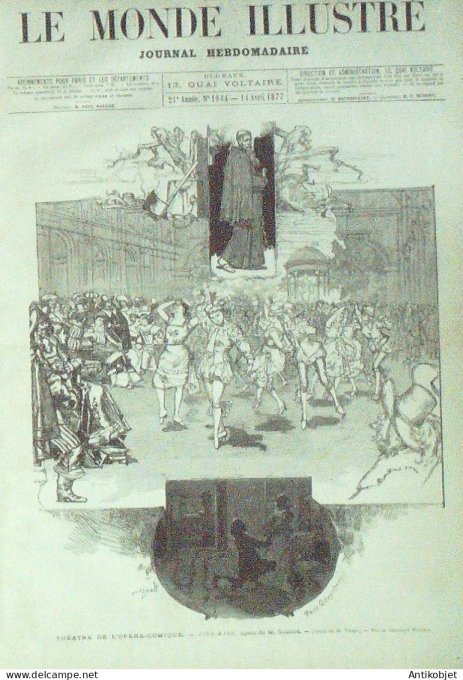 Le Monde illustré 1877 n°1044 Turquie Constantinople Amiens (80) Russie Smolna Bulgarie