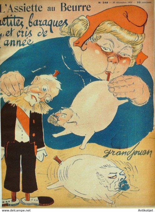 L'Assiette au beurre 1905 n°248 Petites baraques cris d'année Grandjouan