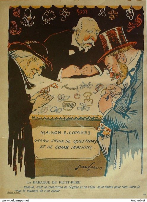 L'Assiette au beurre 1905 n°248 Petites baraques cris d'année Grandjouan